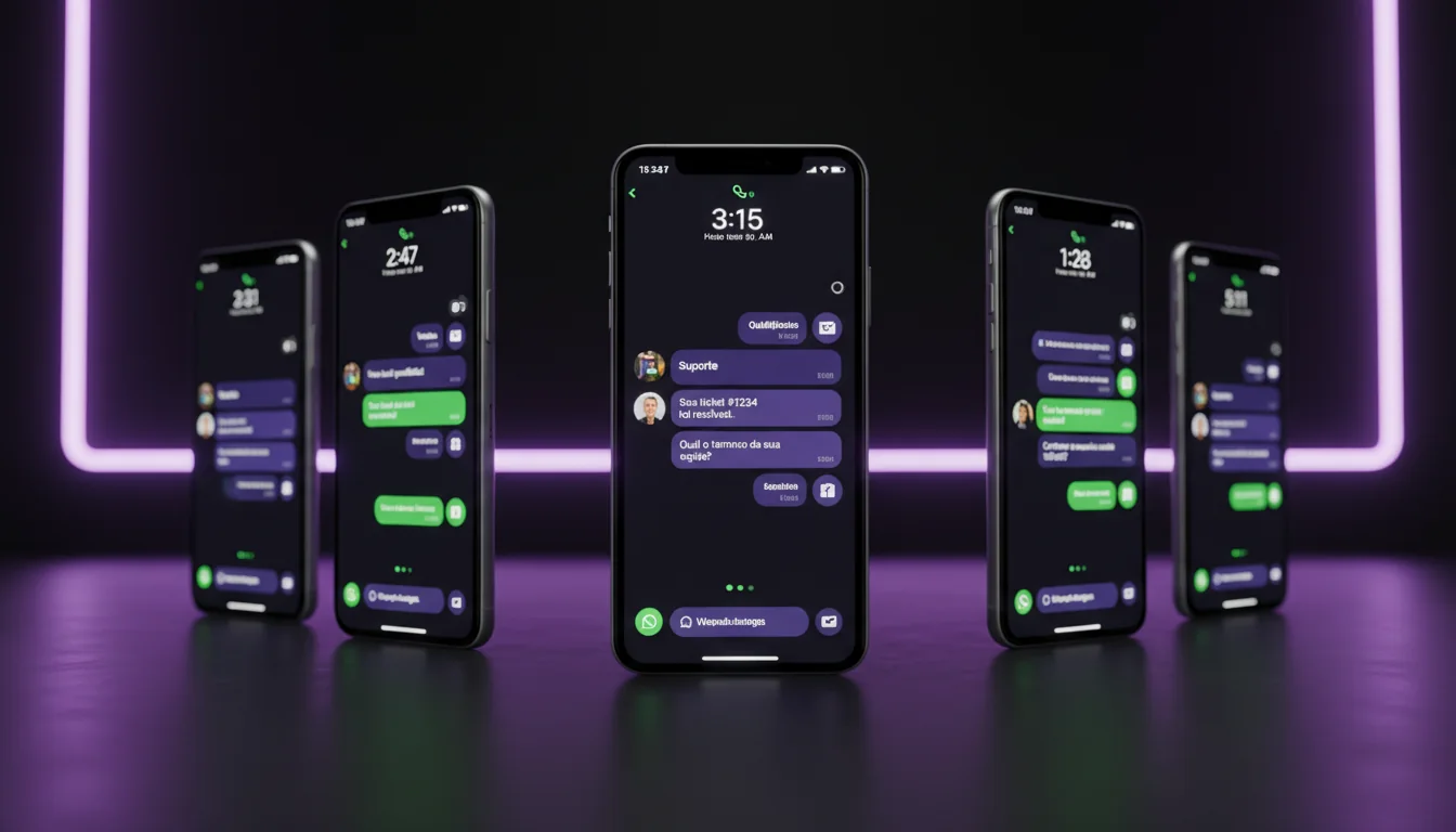 Chatbot WhatsApp em ação 24/7