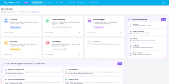 Dashboard IAGENTEmail