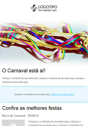 Template para carnaval