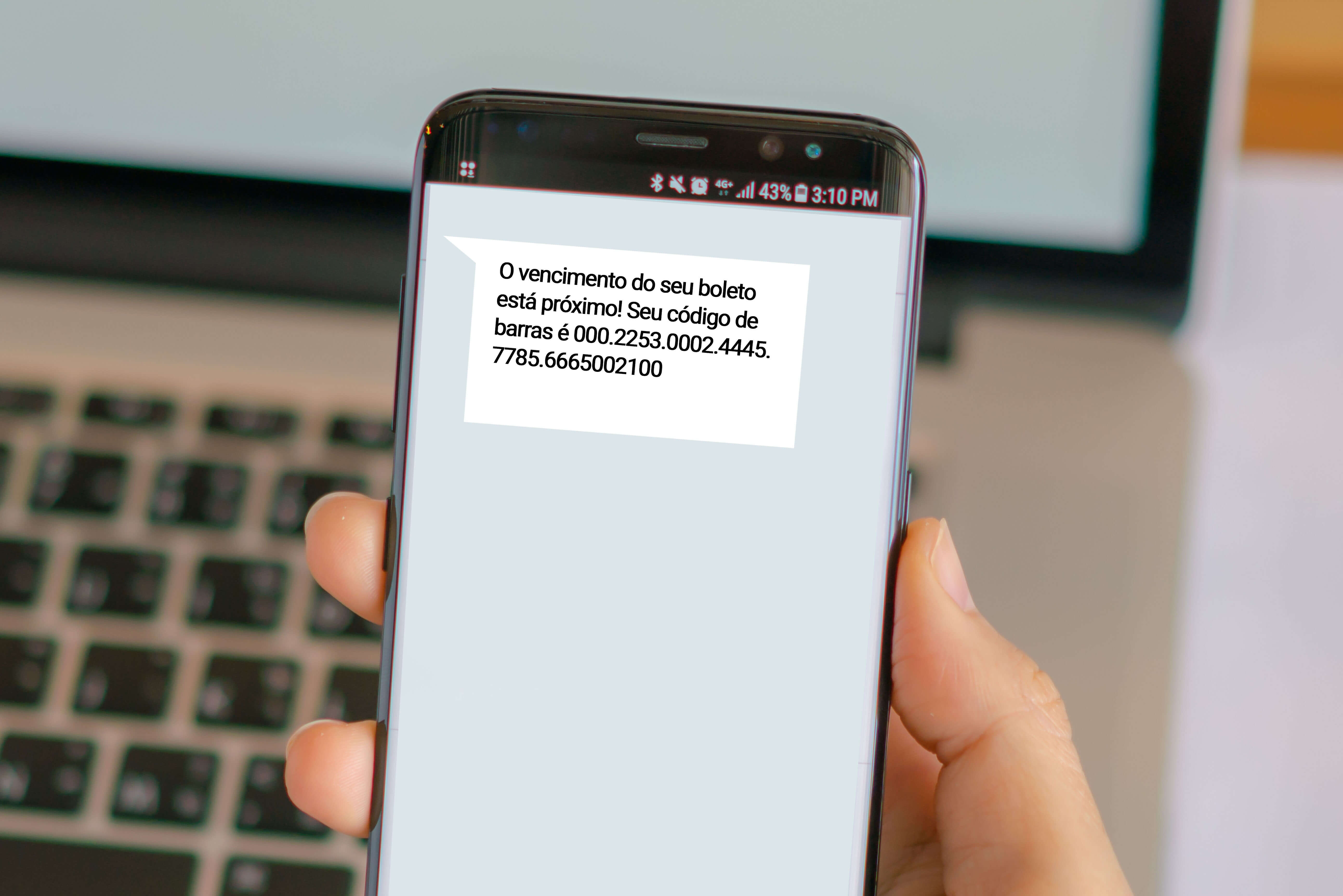 Como enviar código de barras por SMS