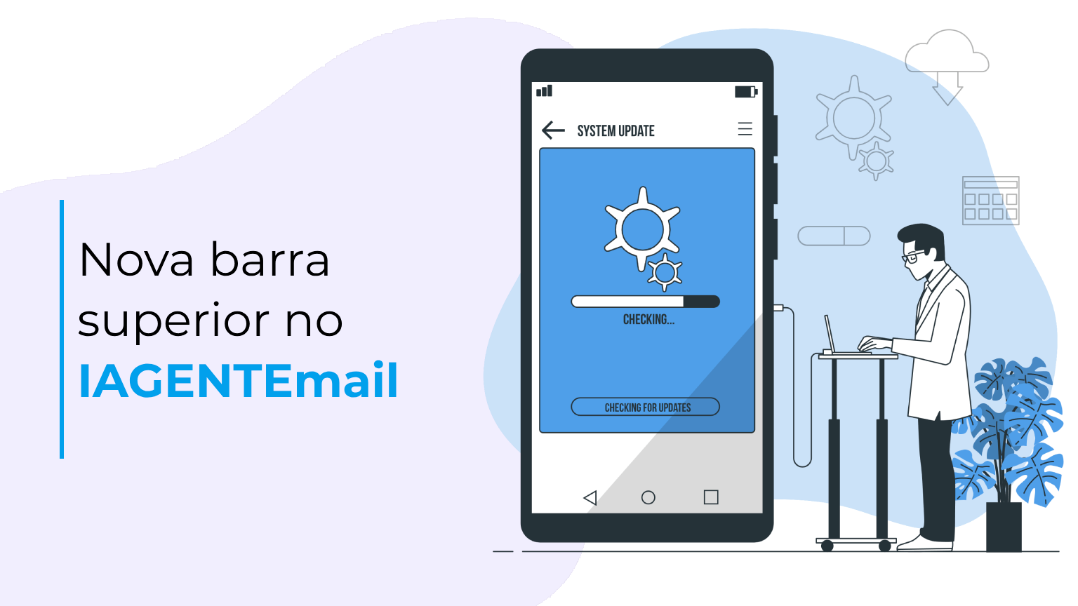 Nova barra superior no IAGENTEmail