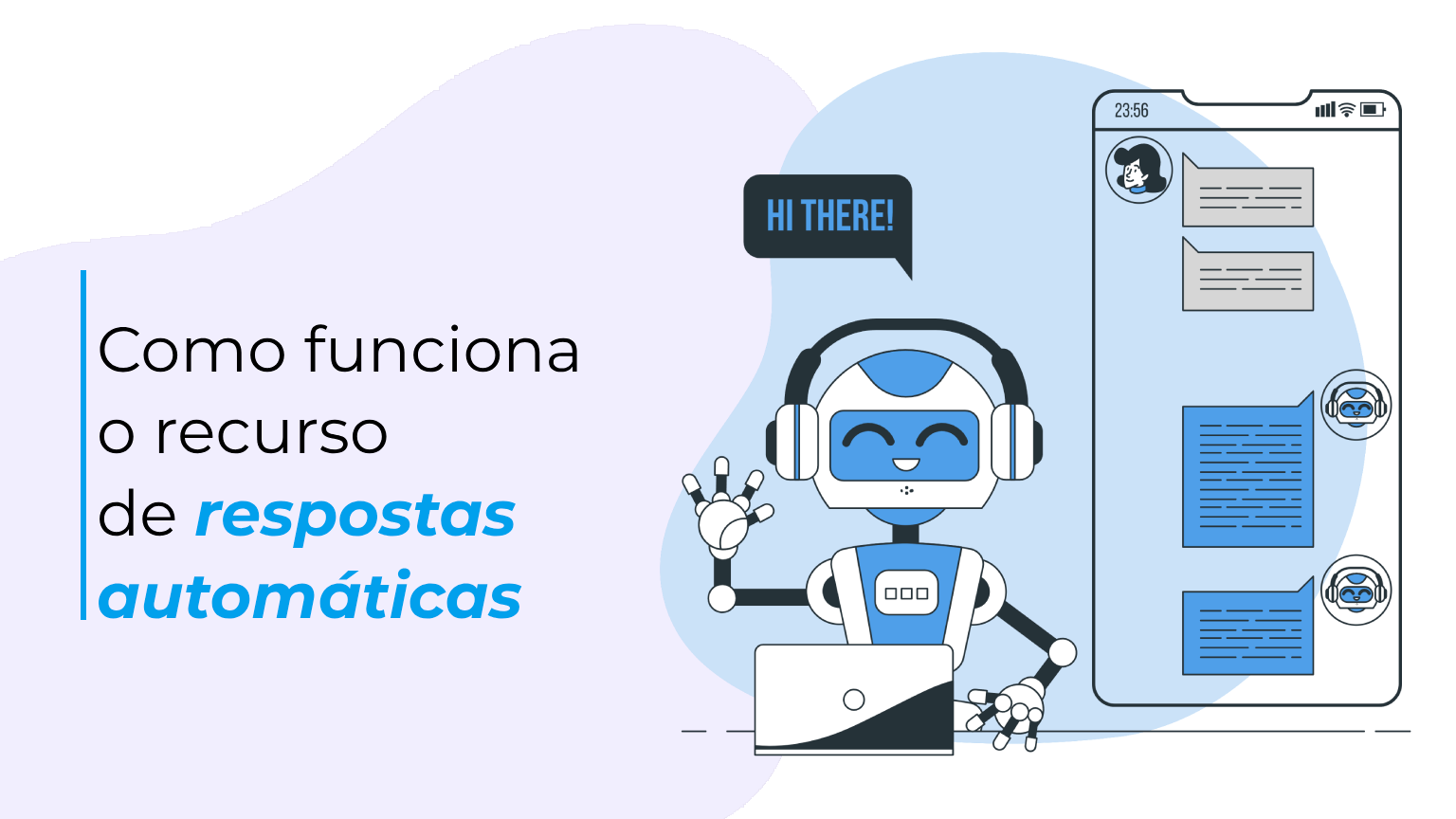 Como funciona o recurso de respostas automáticas